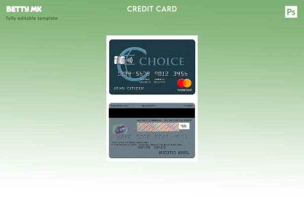 Модерен стил шаблон за банкарска мастеркард Избор на Белизе